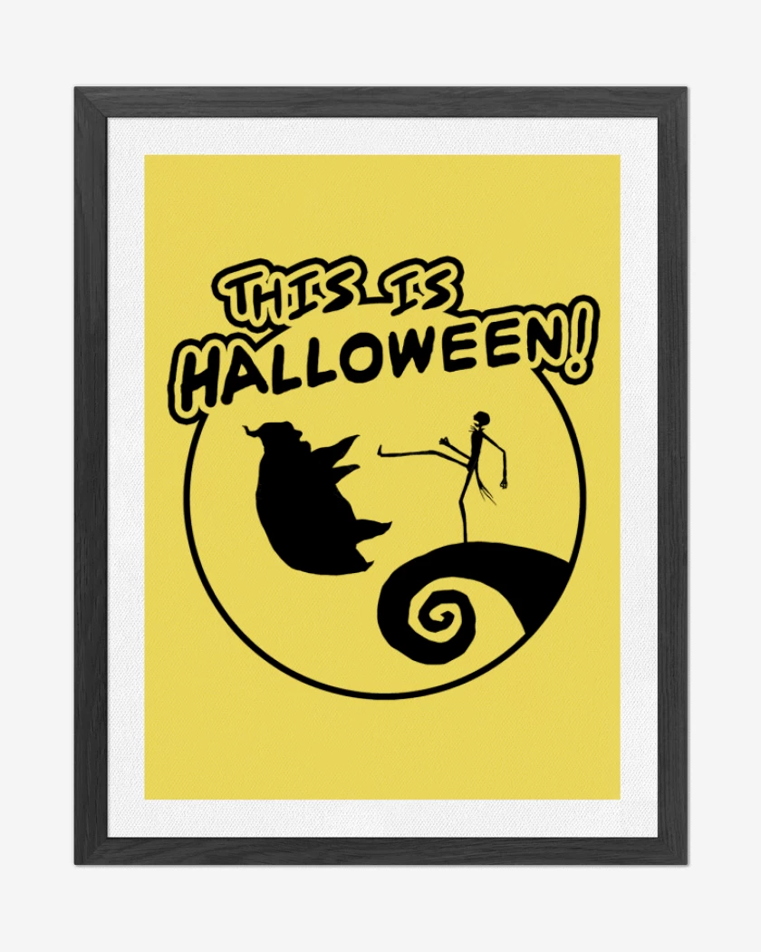 Cuadro decorativo Amarillo de This is halloween