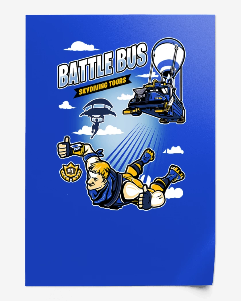 Print Battle bus fornite