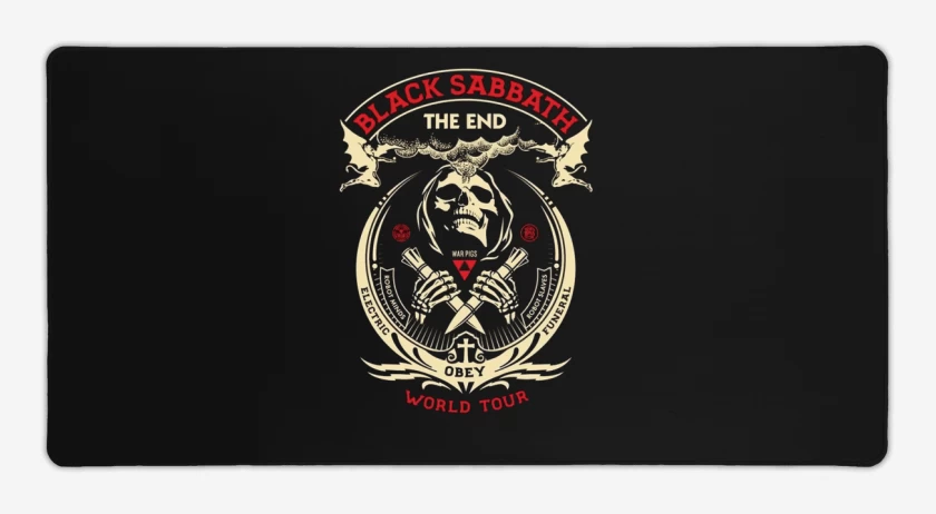 Mouse pad Gamer Negro de Black Sabbath 5