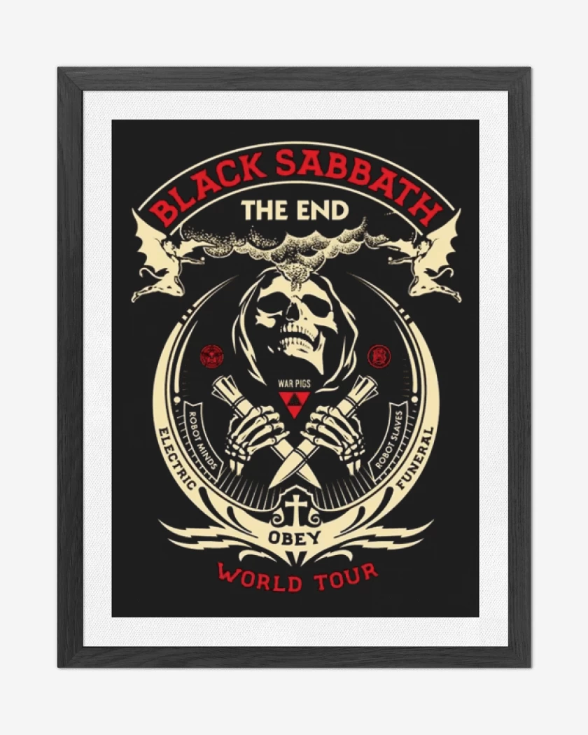 Cuadro decorativo Negro de Black Sabbath 5