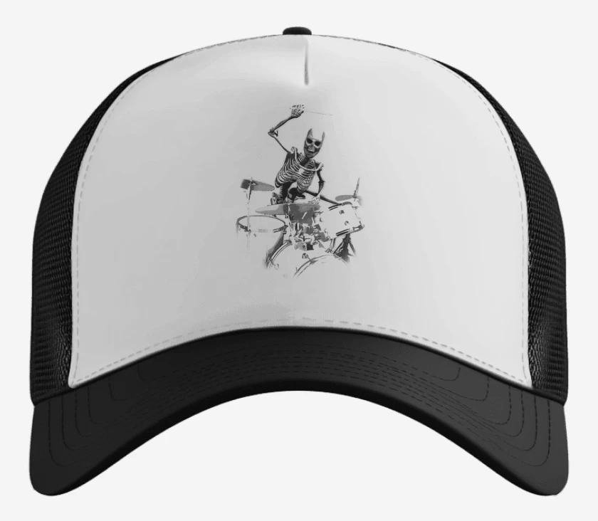 Gorro esqueleto drummer 