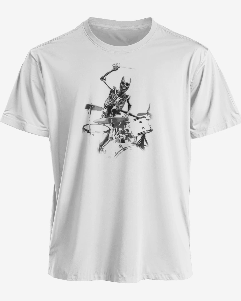 Polera esqueleto drummer 
