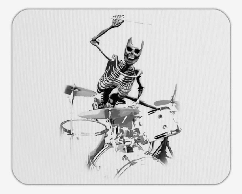 Mousepad esqueleto drummer 