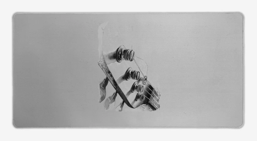 Mouse pad Gamer Gris Melange de Bass Clavijero 