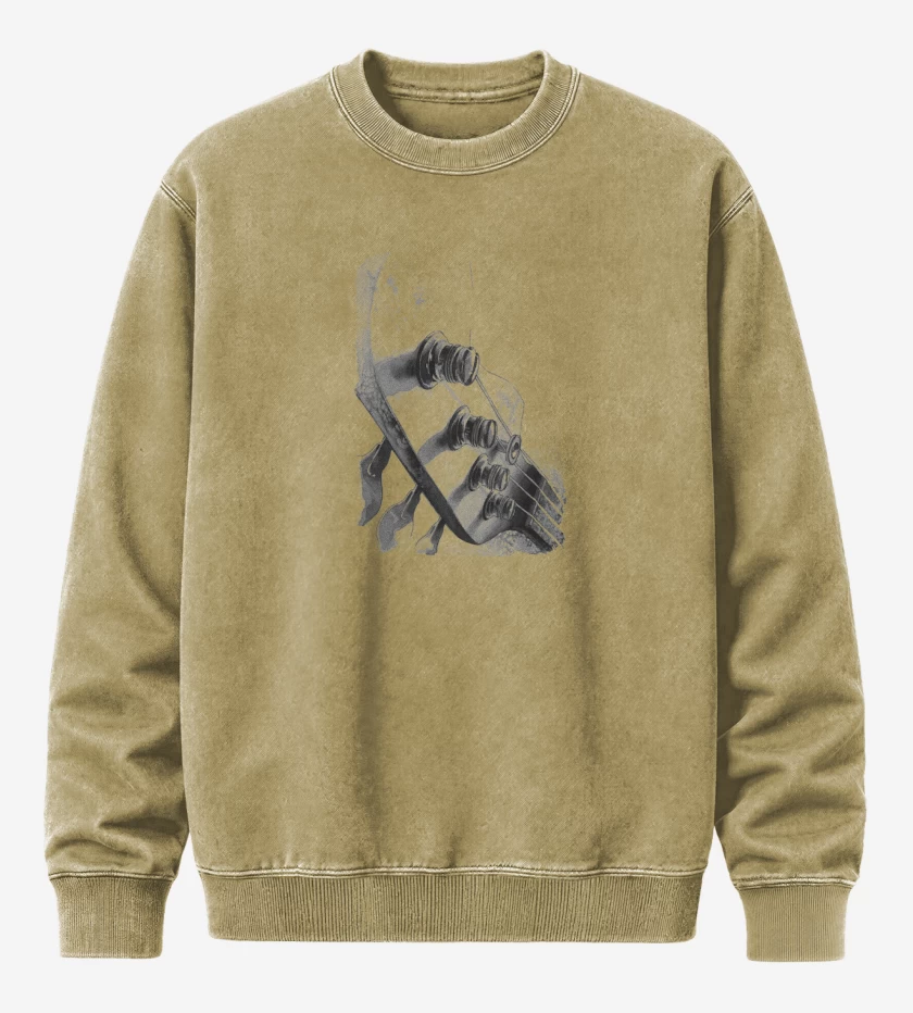 Poleron Polo Acid Wash Beige de Bass Clavijero 