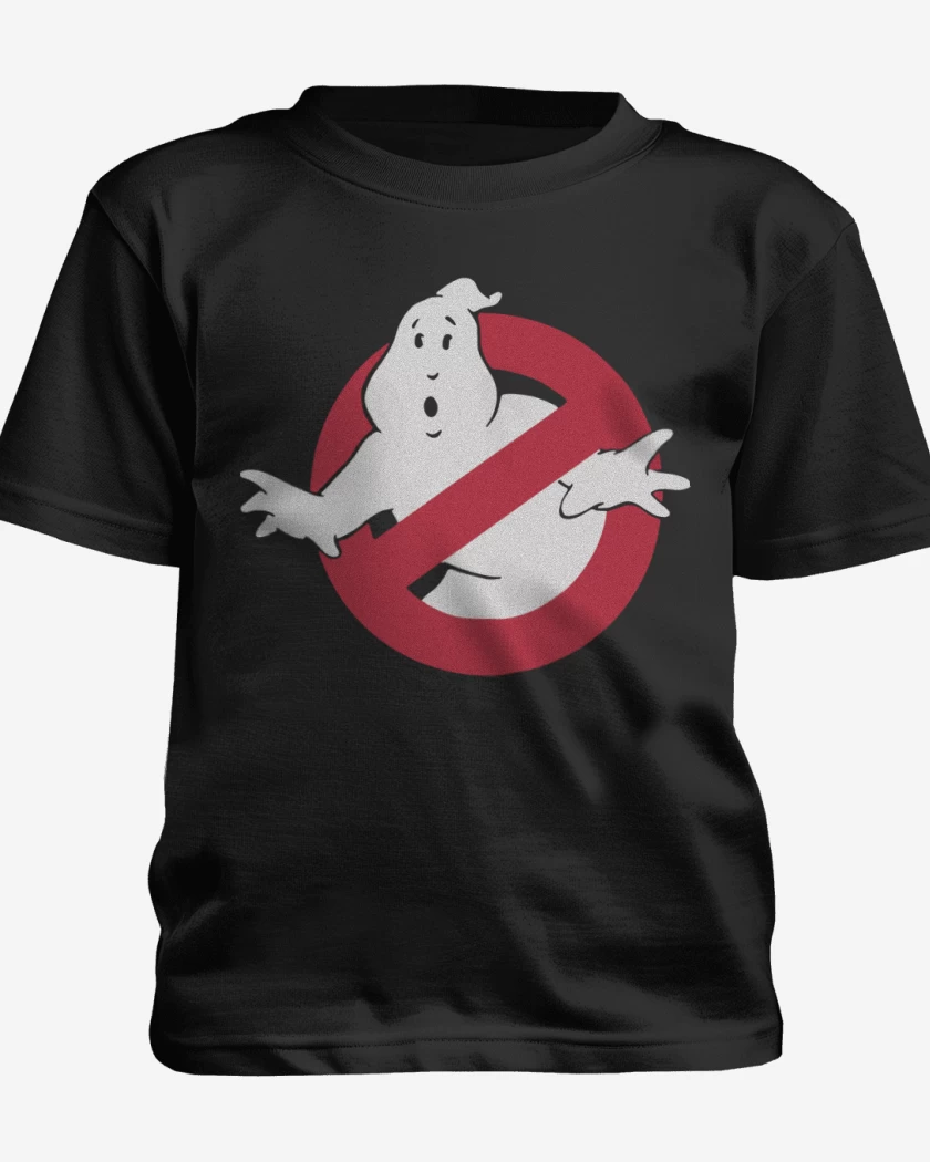 Polera de niño Negro de Ghostbusters - Logo