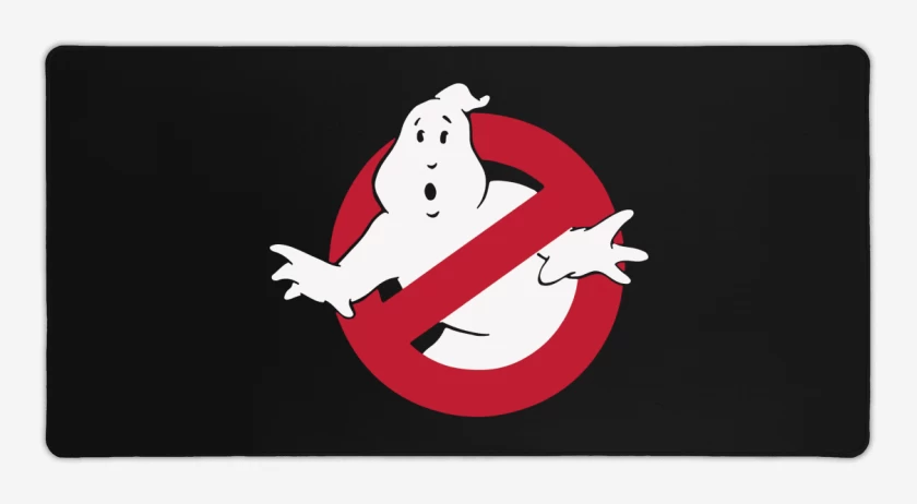 Mouse pad Gamer Negro de Ghostbusters - Logo