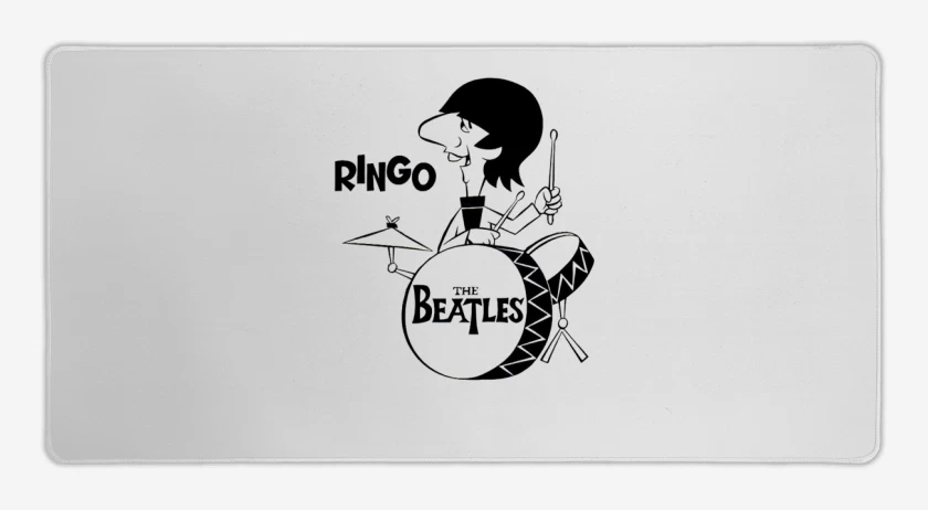 Mouse pad Gamer Blanco de Ringo Drums
