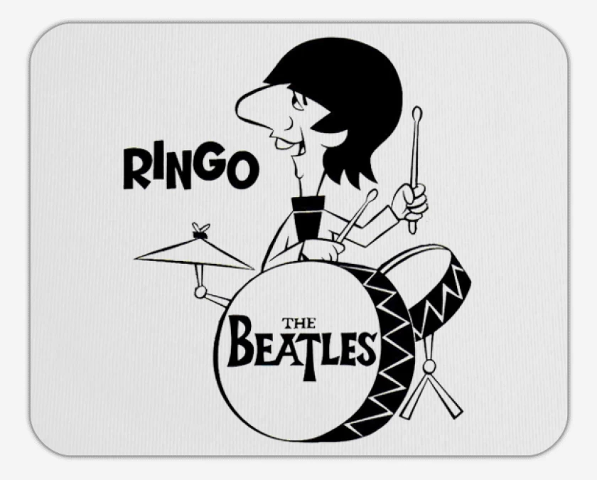 Mousepad Blanco de Ringo Drums