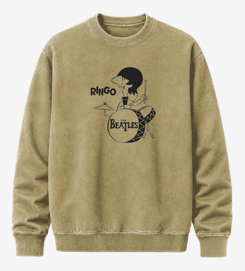 Poleron Polo Acid Wash Beige de Ringo Drums