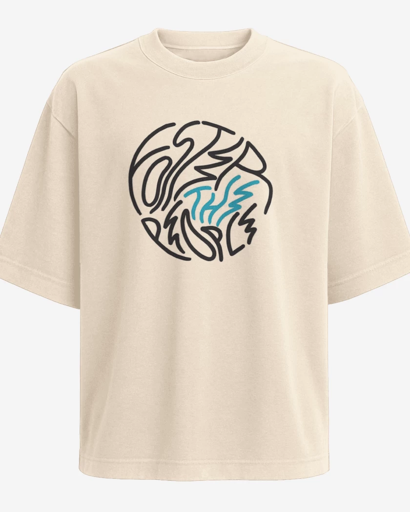 Polera Oversize Beige de Foster the people 