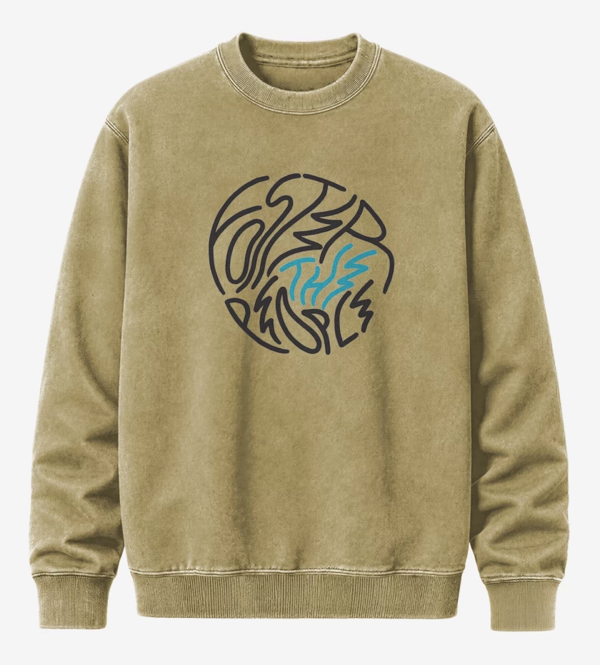 Poleron Polo Acid Wash Beige de Foster the people 