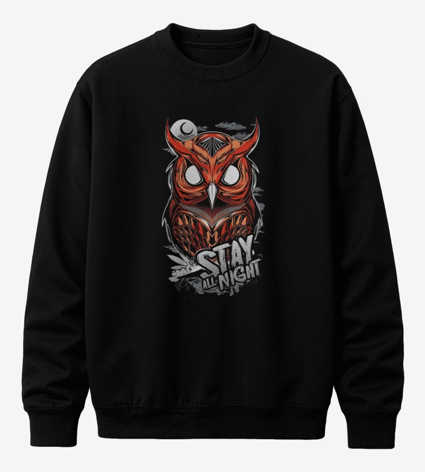 Poleron polo Negro de Buho 2