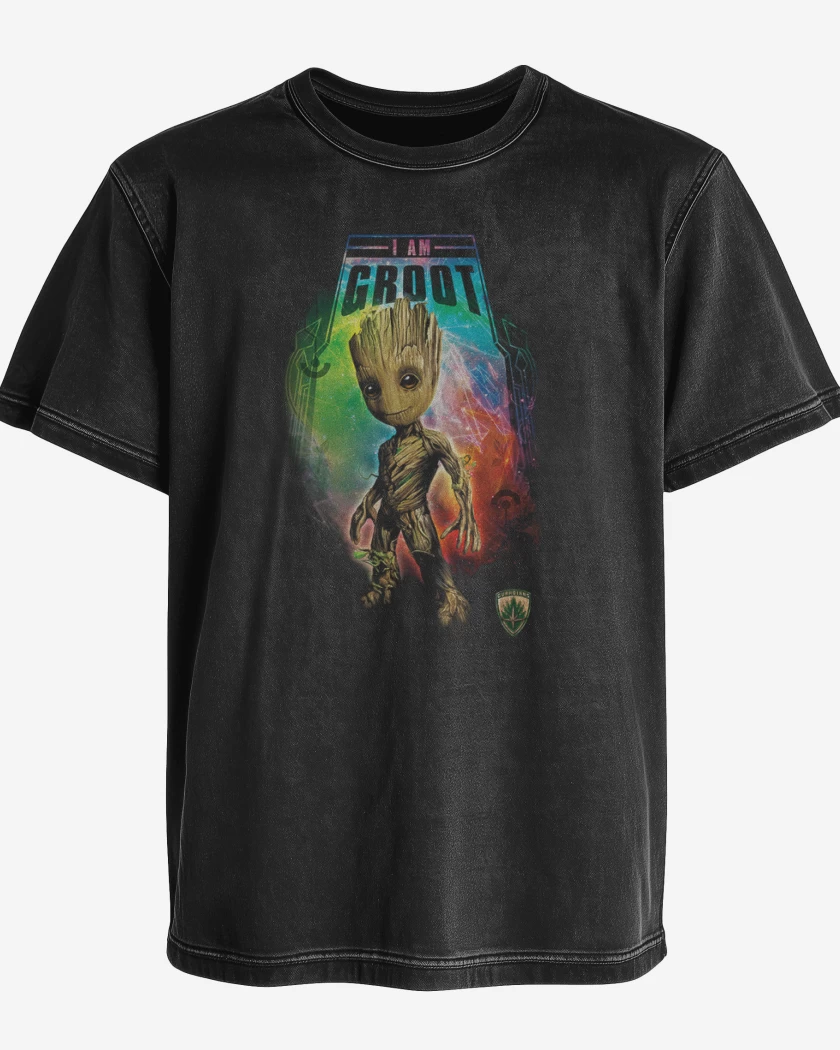 Polera desgastada Negro de Groot 2