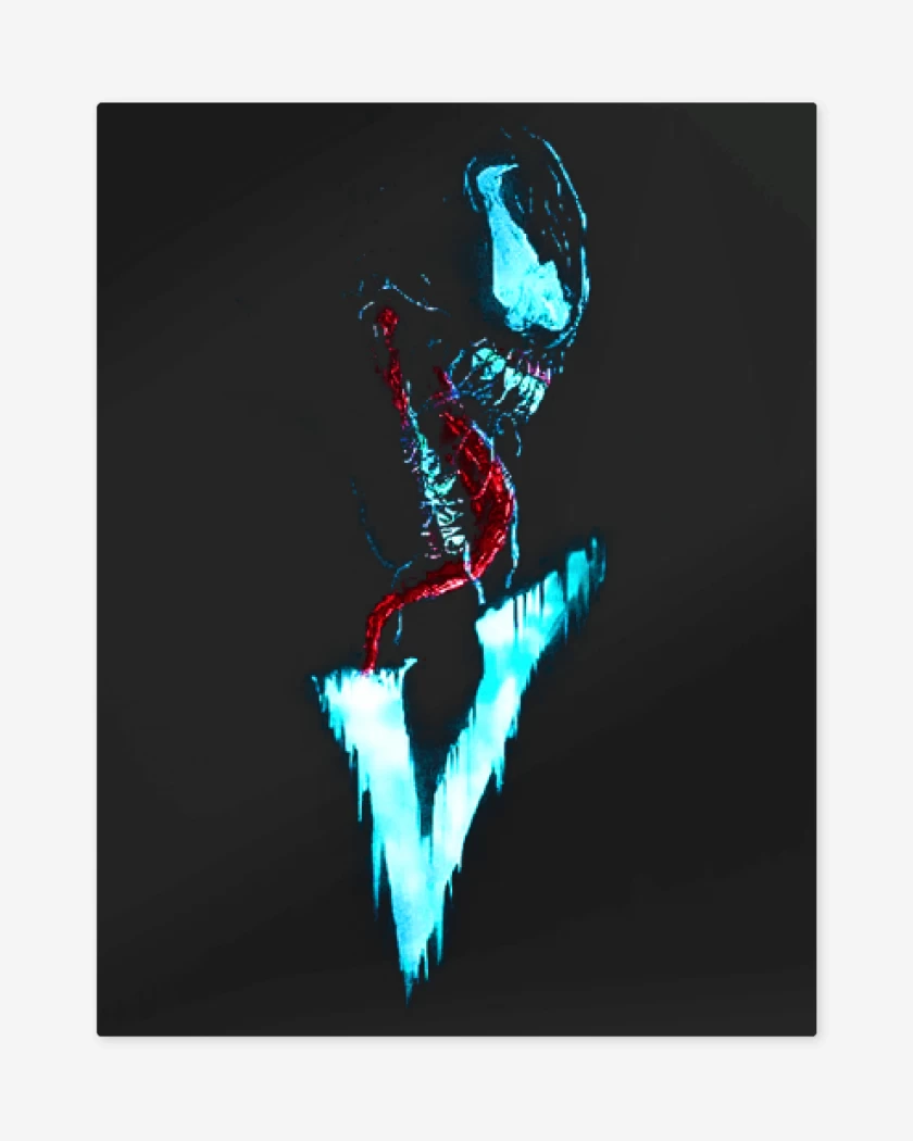 Print metalico Negro de Venom 4