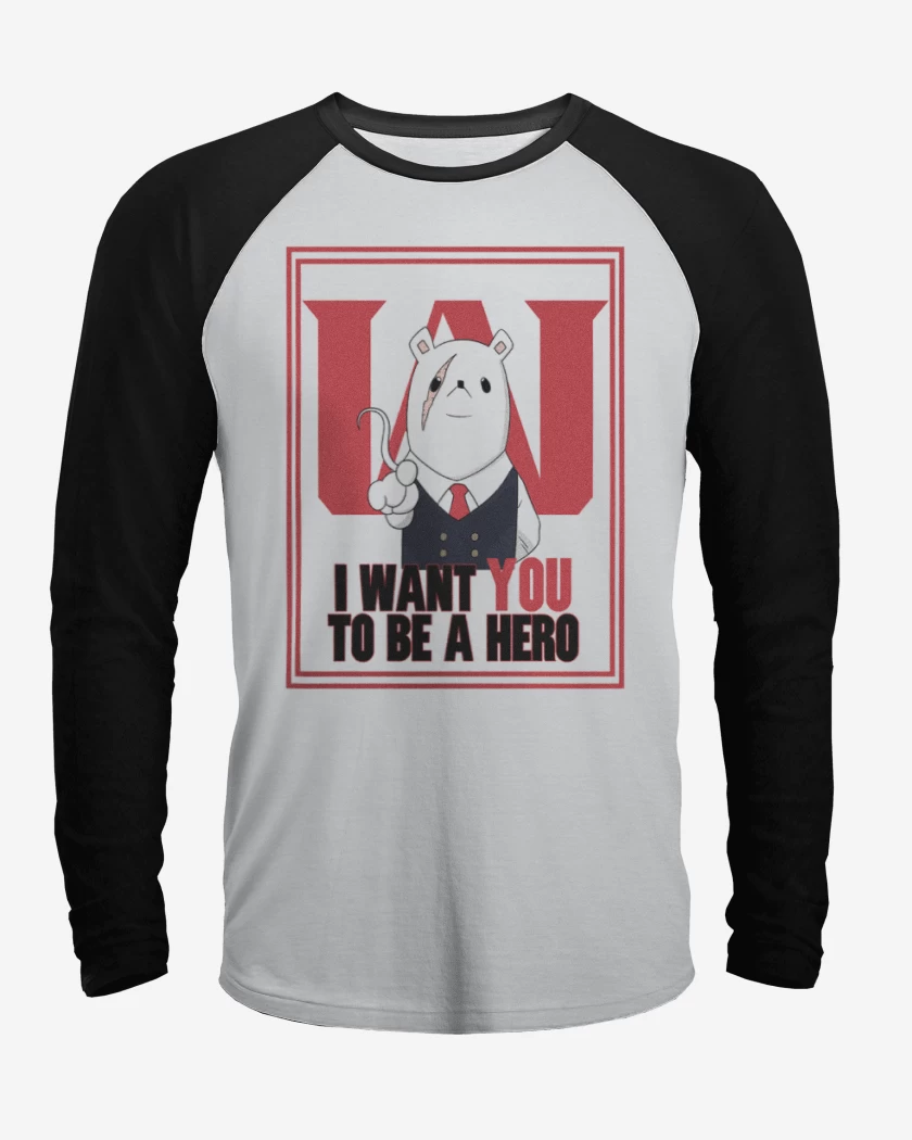 Polera Raglan Boku no hero presidente