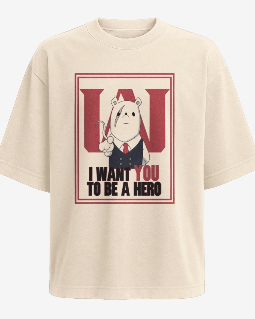 Polera Oversize Boku no hero presidente