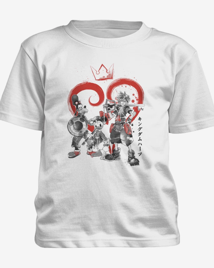 Polera de niño Blanco de Kingdom hearts 5
