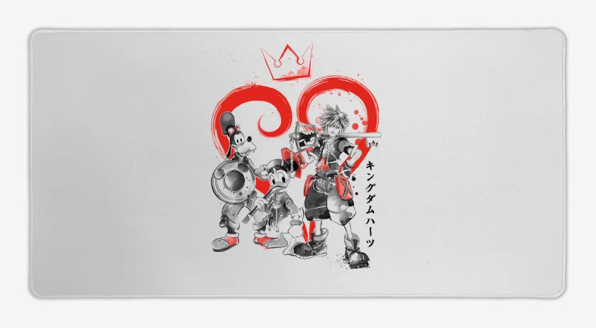 Mouse pad Gamer Blanco de Kingdom hearts 5