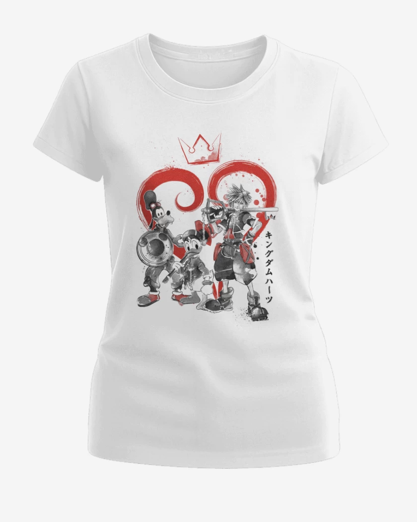 Polera de Mujer Blanco de Kingdom hearts 5