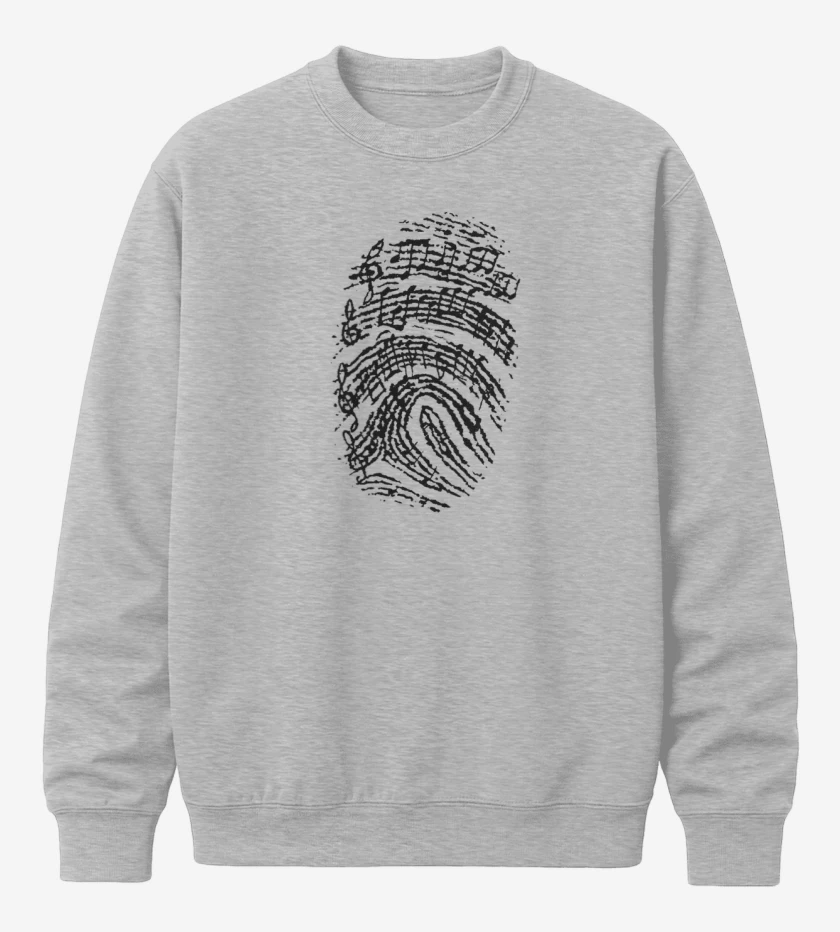 Poleron polo Gris Melange de Music Huella 