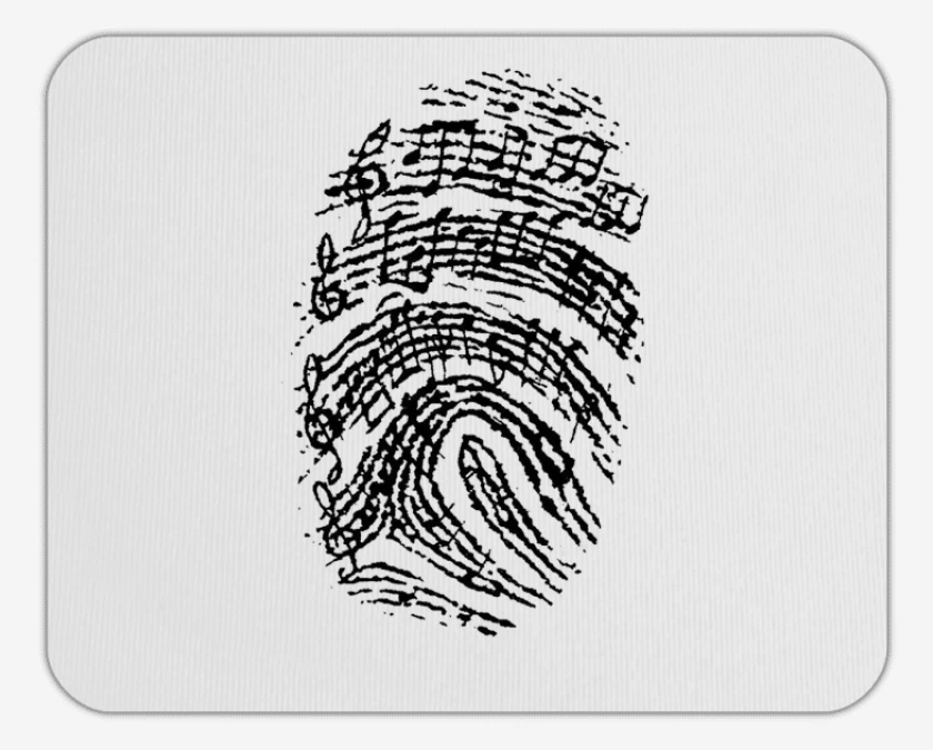Mousepad Music Huella 