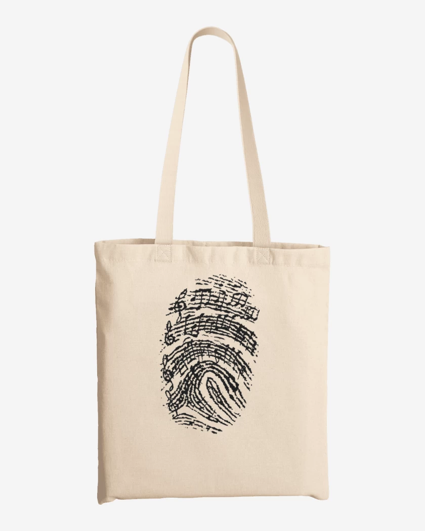 Totebag Blanco de Music Huella 