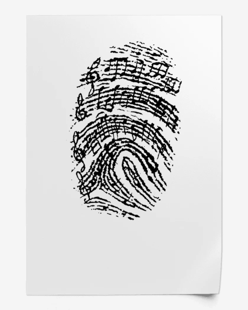 Print Blanco de Music Huella 