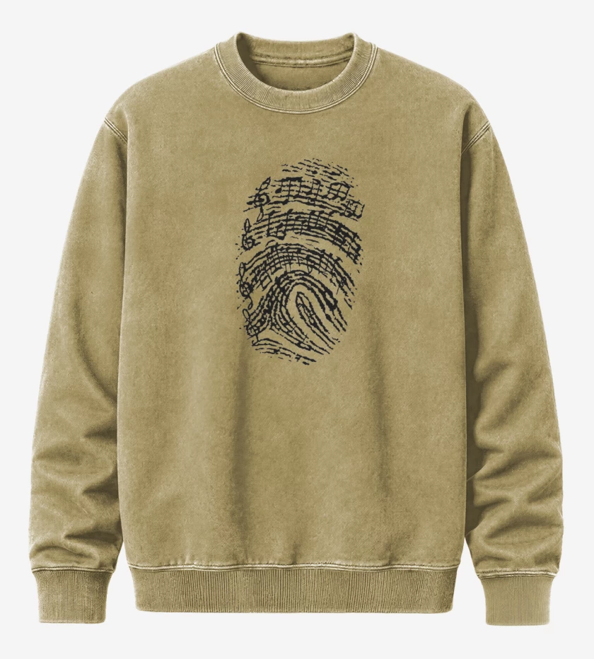 Poleron Polo Acid Wash Beige de Music Huella 