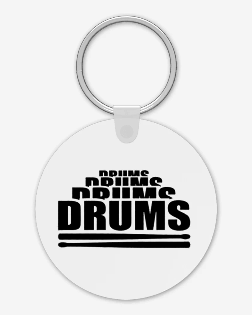 Llavero Blanco de drums drums 