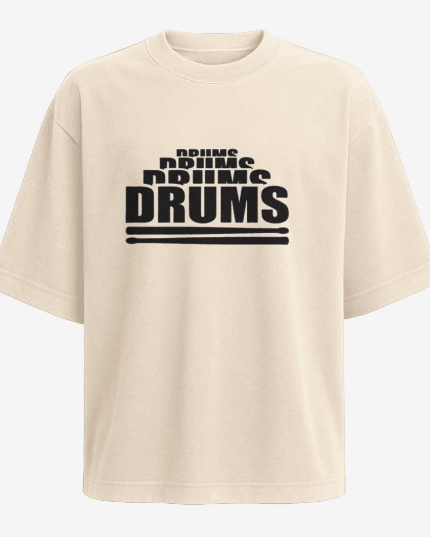 Polera Oversize Beige de drums drums 