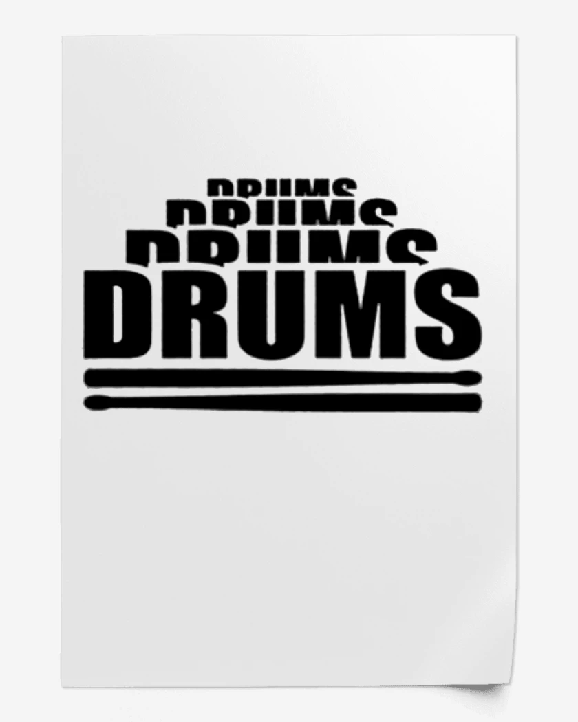 Print Blanco de drums drums 