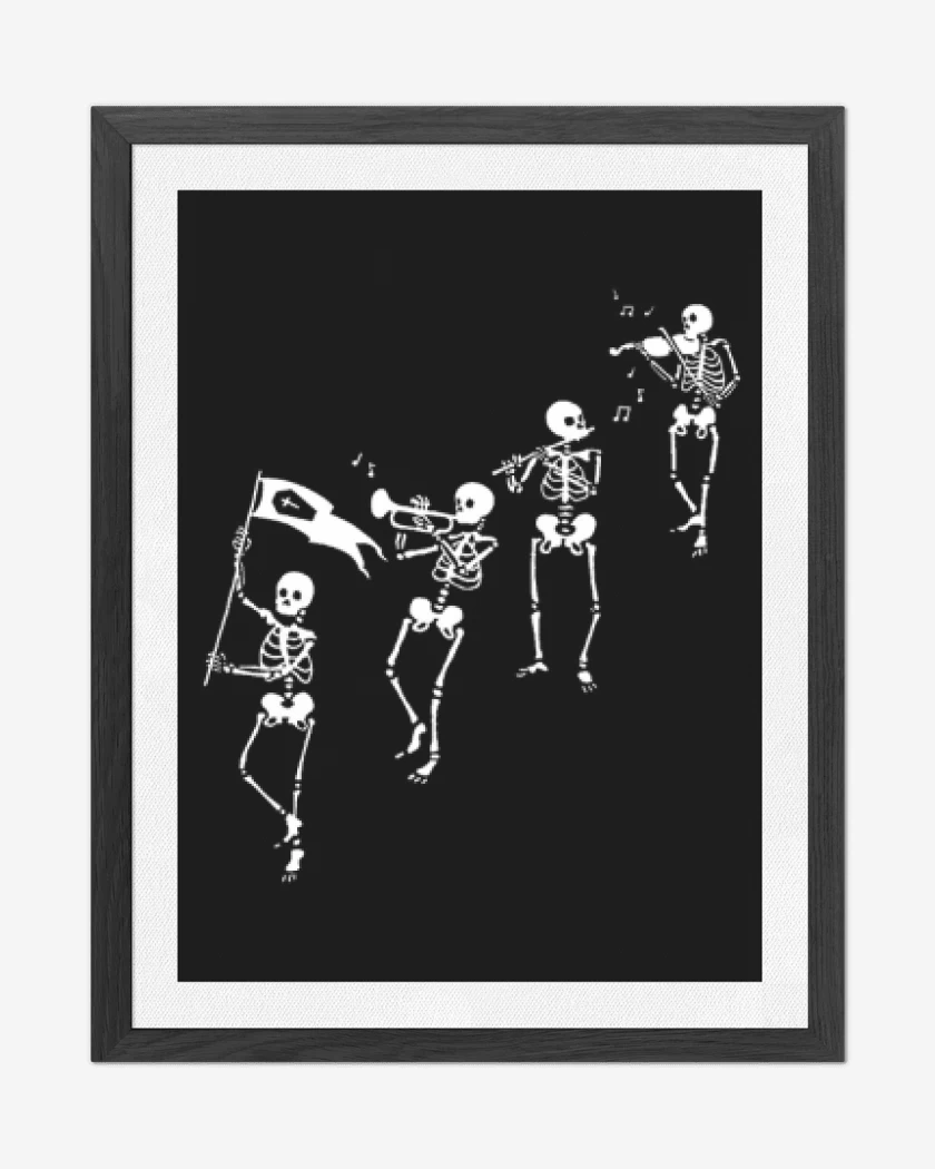 Cuadro decorativo Negro de Marcha funebre