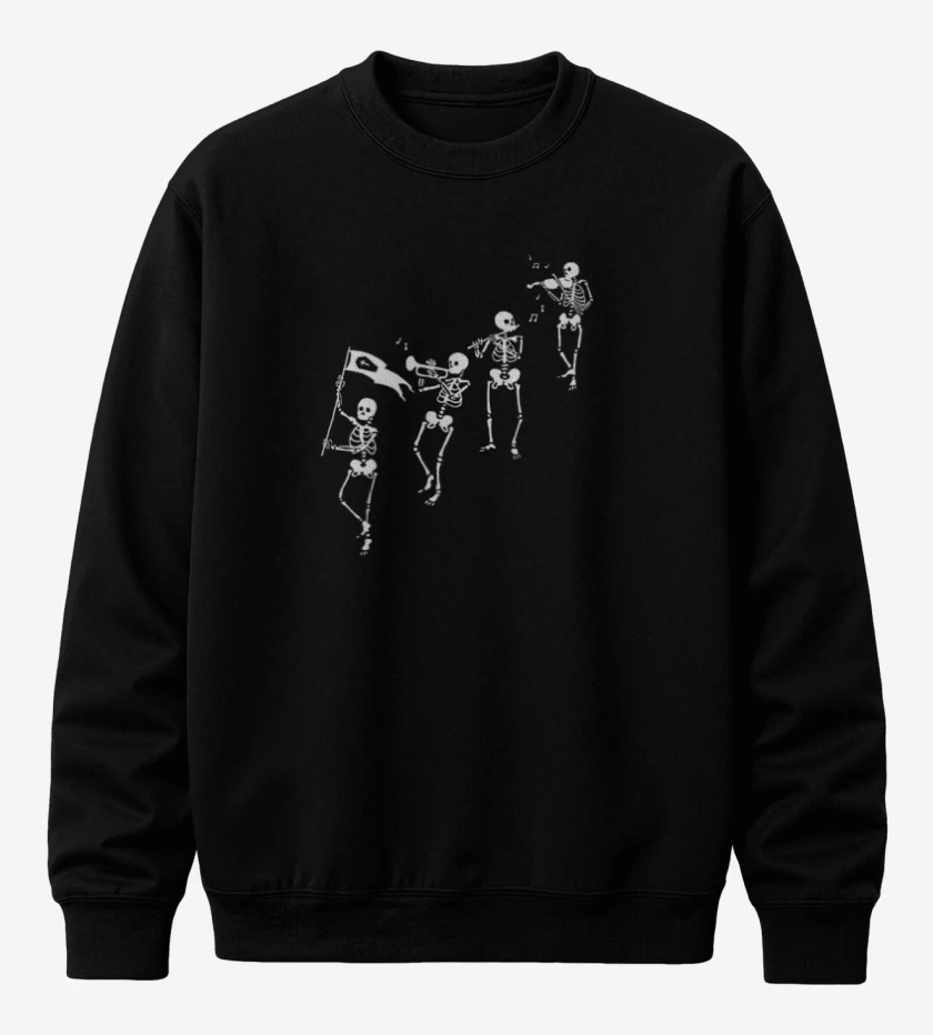 Poleron polo Negro de Marcha funebre