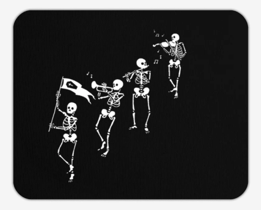 Mousepad Negro de Marcha funebre