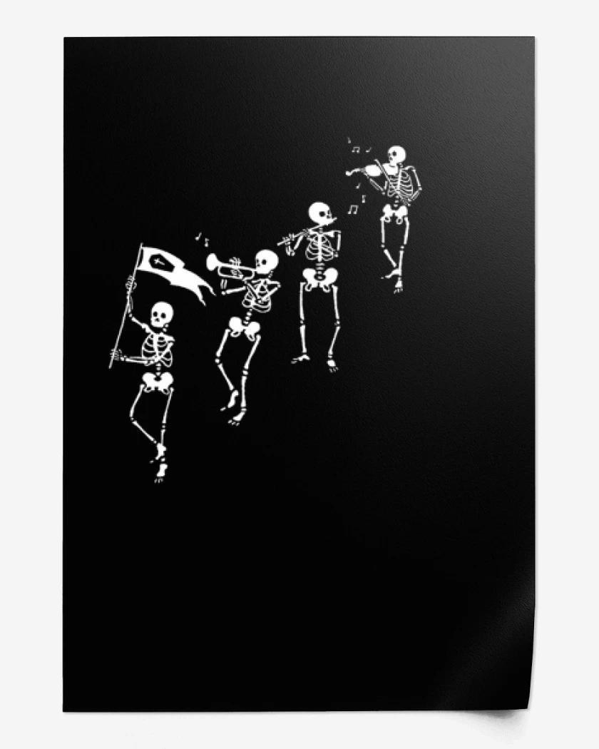 Print Negro de Marcha funebre
