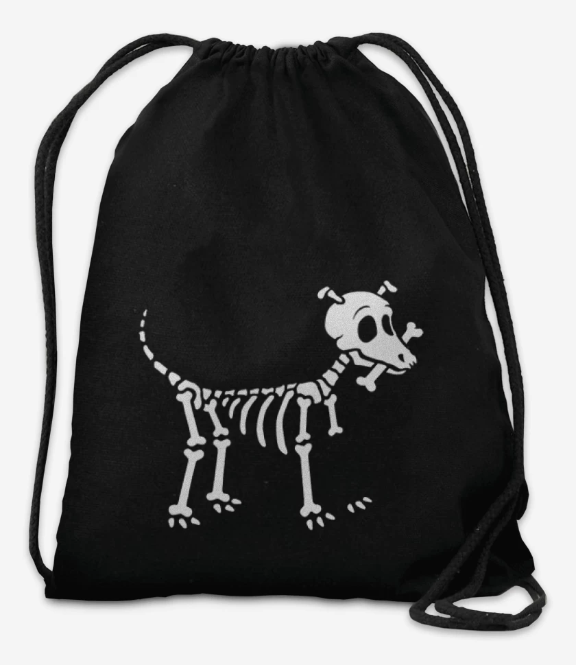 Mochila Negro de Perrito de la muerte