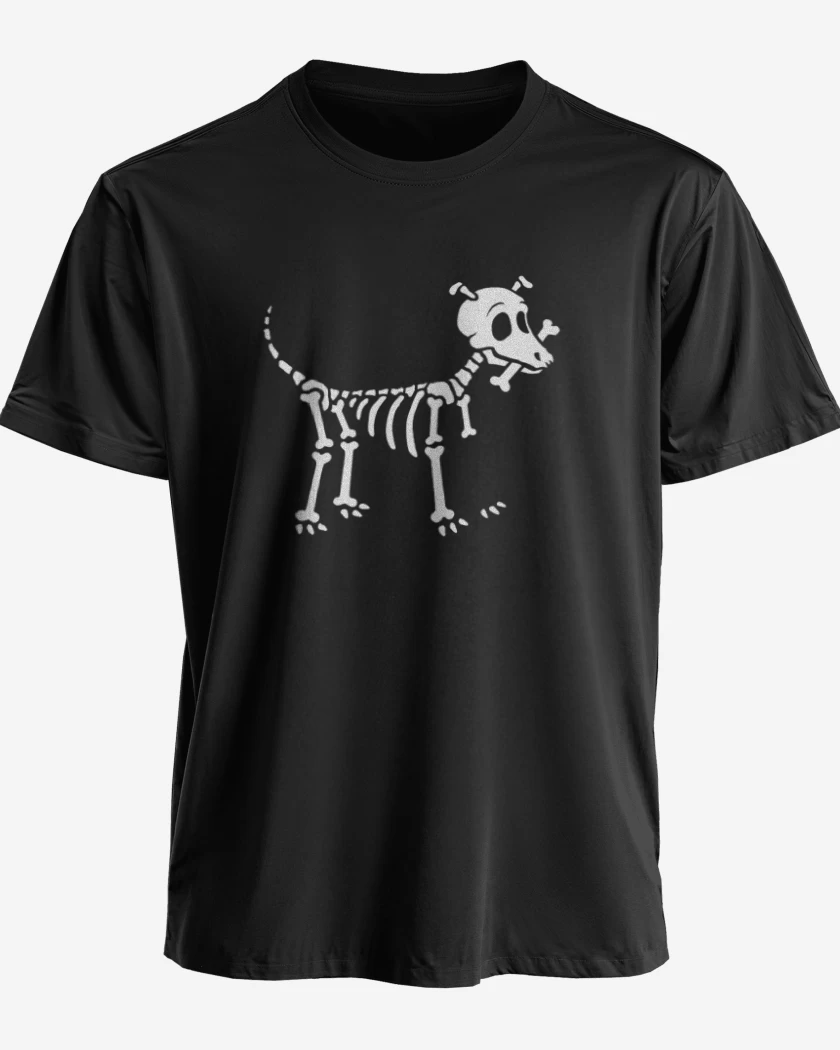 Polera premium Negro de Perrito de la muerte