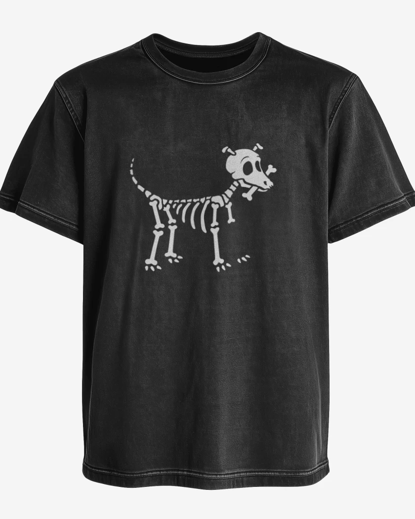Polera desgastada Perrito de la muerte