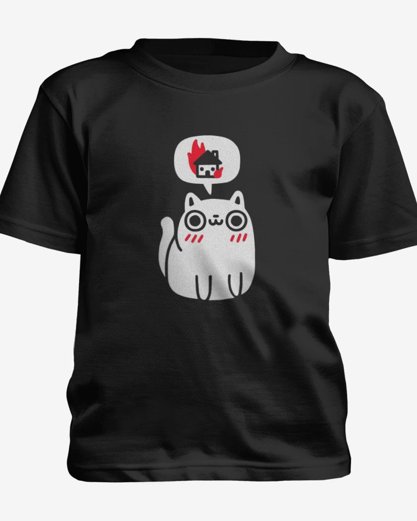 Polera de niño Blanco de Killer cat