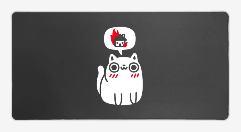 Mouse pad Gamer Carbon de Killer cat