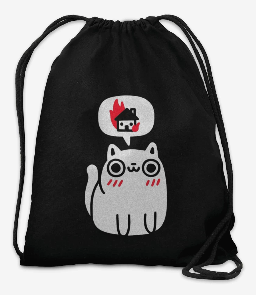 Mochila Negro de Killer cat