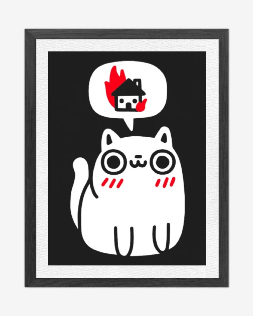 Cuadro decorativo Negro de Killer cat