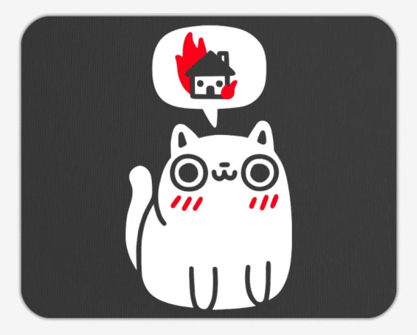 Mousepad Killer cat
