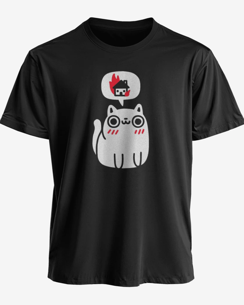 Polera premium Negro de Killer cat