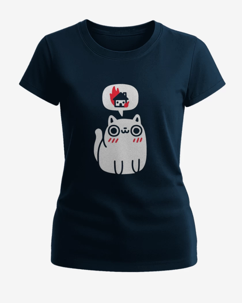 Polera de Mujer Azul Marino de Killer cat