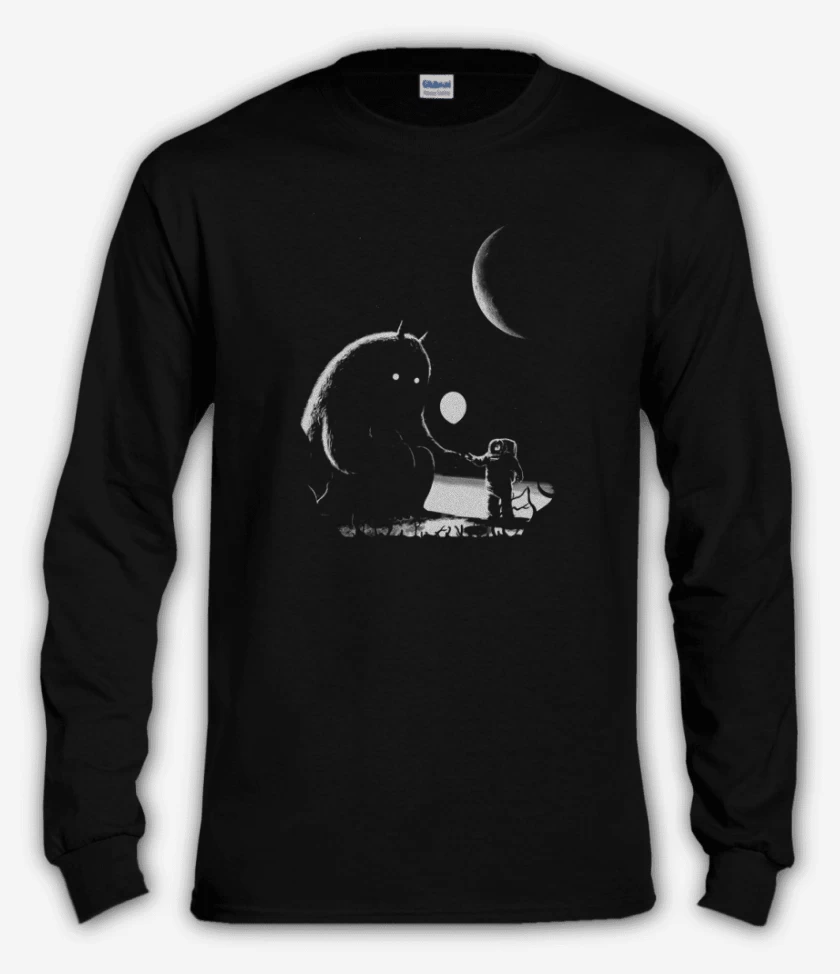 Polera manga larga Negro de Encuantro Espacial