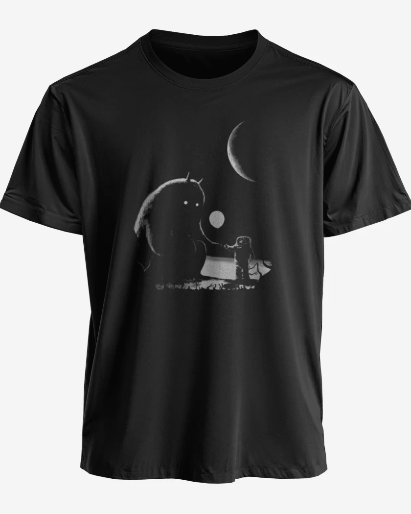 Polera Negro de Encuantro Espacial