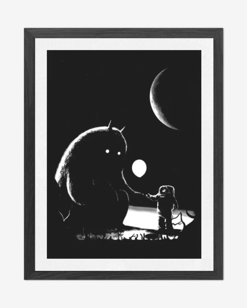 Cuadro decorativo Negro de Encuantro Espacial