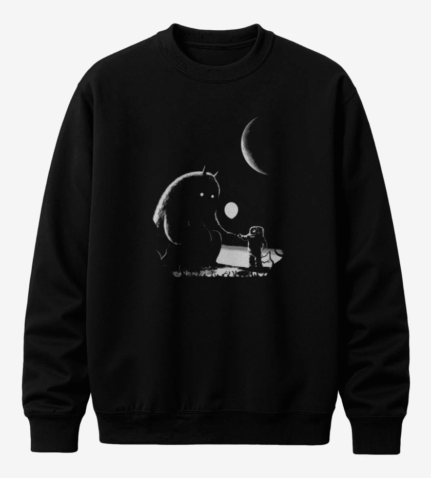 Poleron polo Negro de Encuantro Espacial